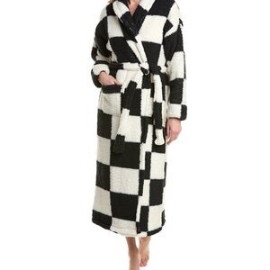 Black and White Checkered Robe